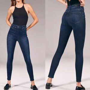 *3 FOR $9* Abercrombie & FItch Simone High Rise Super Skinny Dark Pant 0 Short